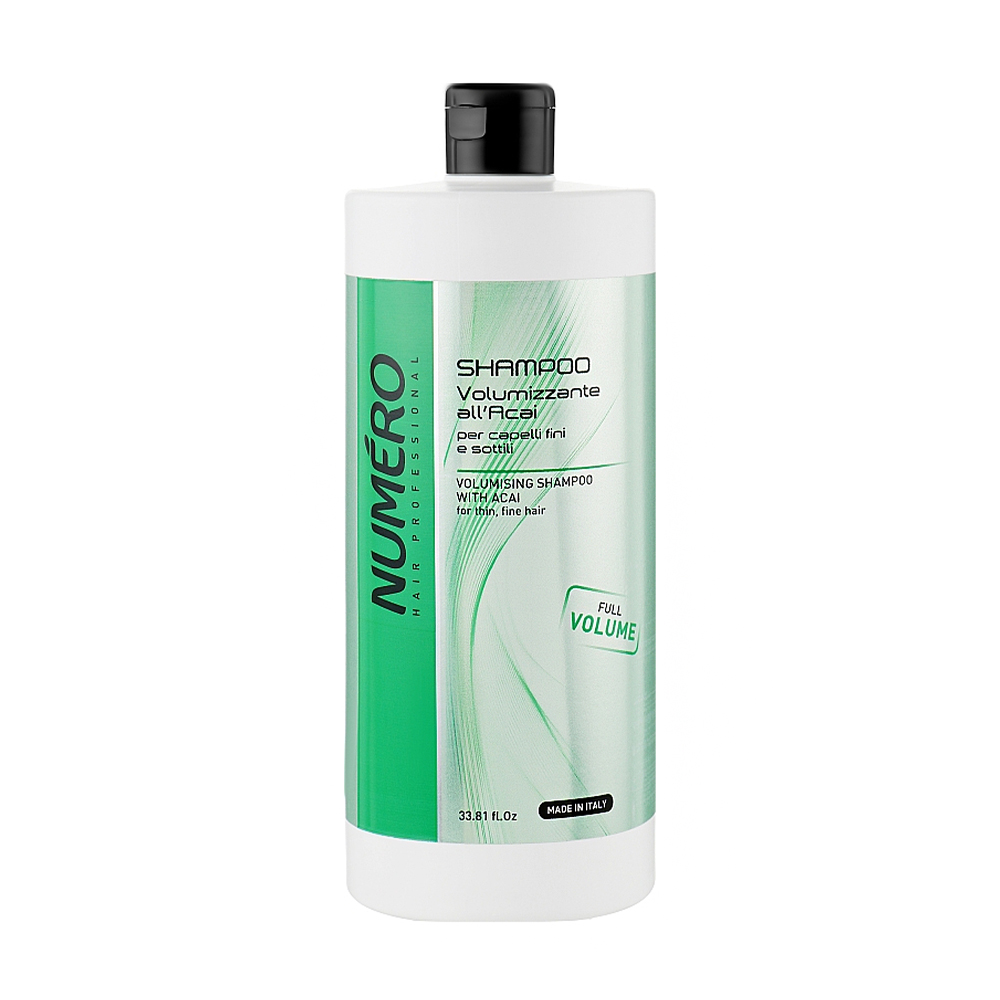 Шампунь для об'єму волосся Brelil Numero Volumising Shampoo з екстрактом асаї, 1 л